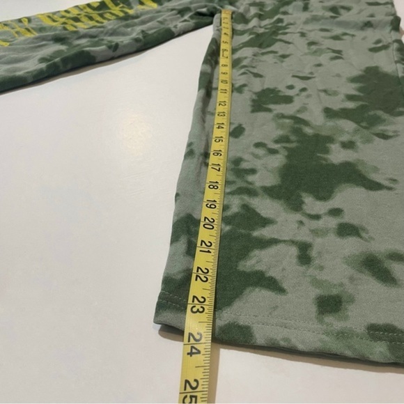 NWT Guns N Roses Sweatpants Green Tie Dye Print New Elastic Waist Rock Band Y2K - Picture 8 of 17